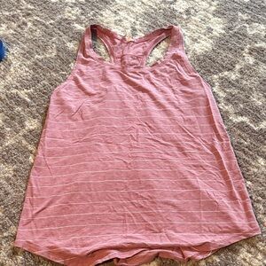 lululemon athletica Pink Striped Tank Top